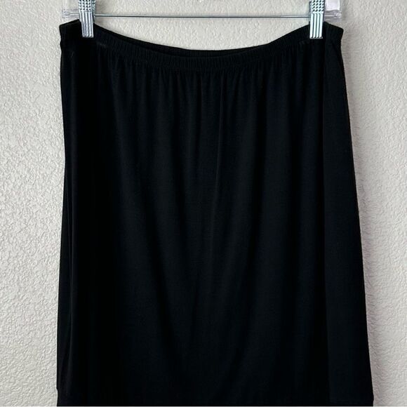 Chico’s Design Black Elasticized Waist Midi Skirt - Picture 2 of 10